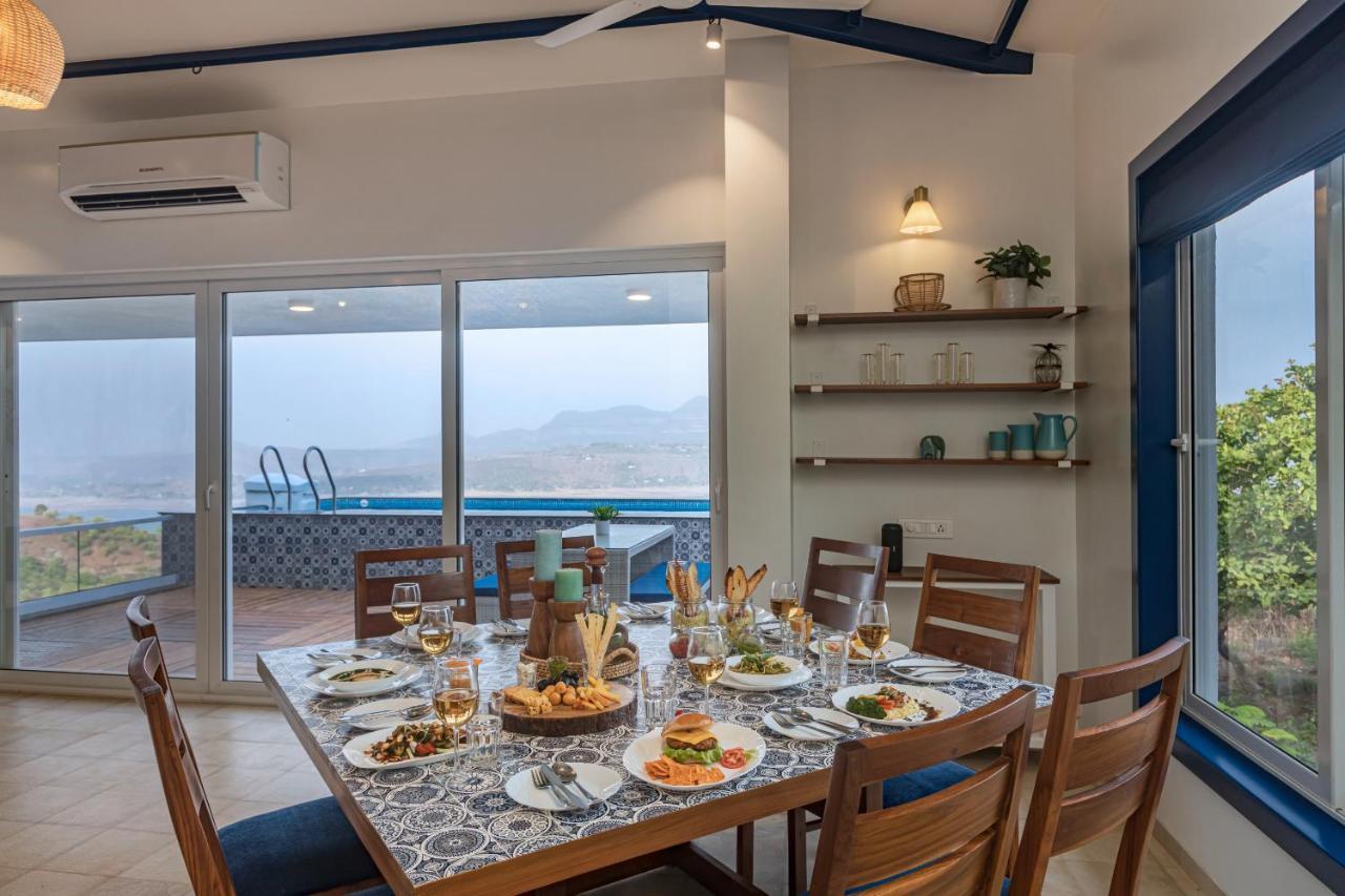 Saffronstays Kaia Waters: Greek-Style Villa with Pawna Lake Panorama Kolvan Exterior photo