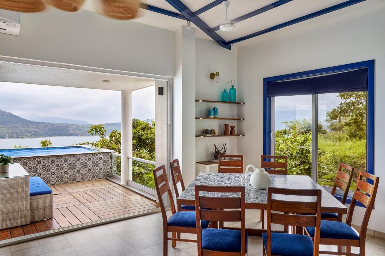 Saffronstays Kaia Waters: Greek-Style Villa with Pawna Lake Panorama Kolvan Exterior photo