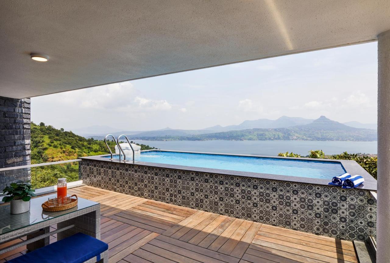 Saffronstays Kaia Waters: Greek-Style Villa with Pawna Lake Panorama Kolvan Exterior photo