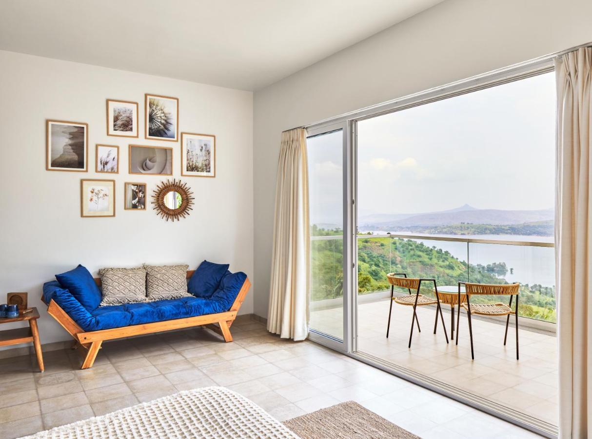 Saffronstays Kaia Waters: Greek-Style Villa with Pawna Lake Panorama Kolvan Exterior photo