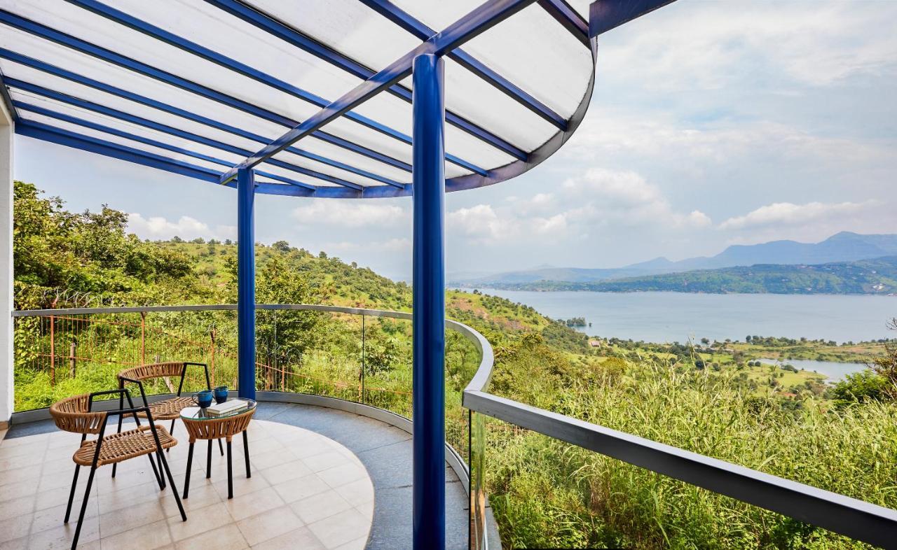 Saffronstays Kaia Waters: Greek-Style Villa with Pawna Lake Panorama Kolvan Exterior photo